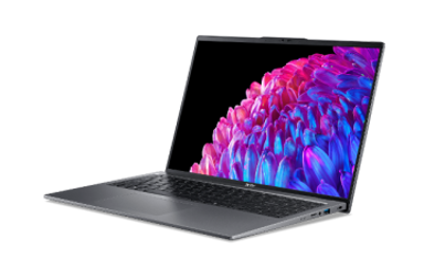 ACER Laptop Swift GO / Ultra 7-155U, 16" OLED (3200x2000), 16GB, SSD 1TB, Windows 11 Home, siva